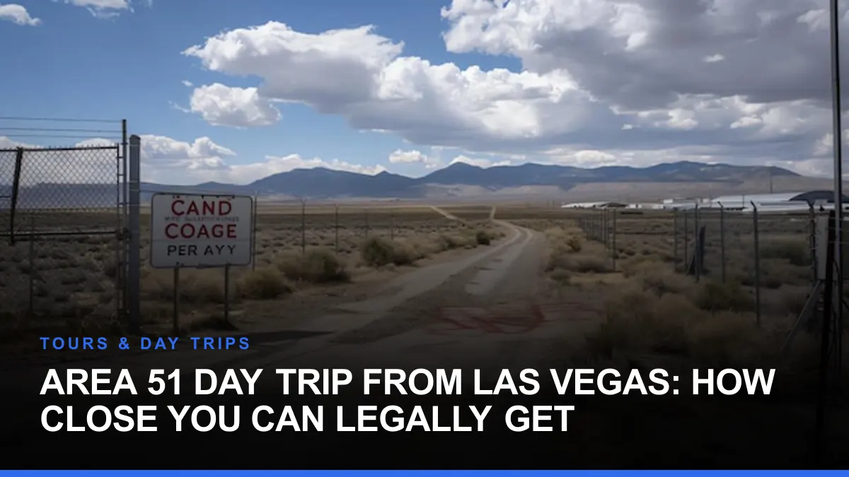 Area 51 Day Trip From Las Vegas: How Close You Can Legally Get