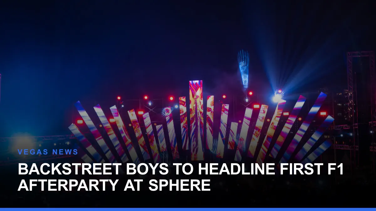 Backstreet Boys to Headline First F1 Afterparty at Sphere