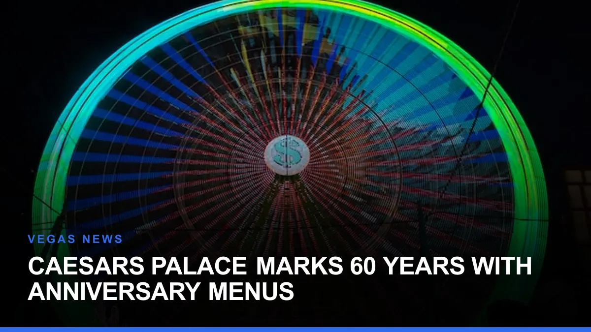 Caesars Palace Marks 60 Years With Anniversary Menus