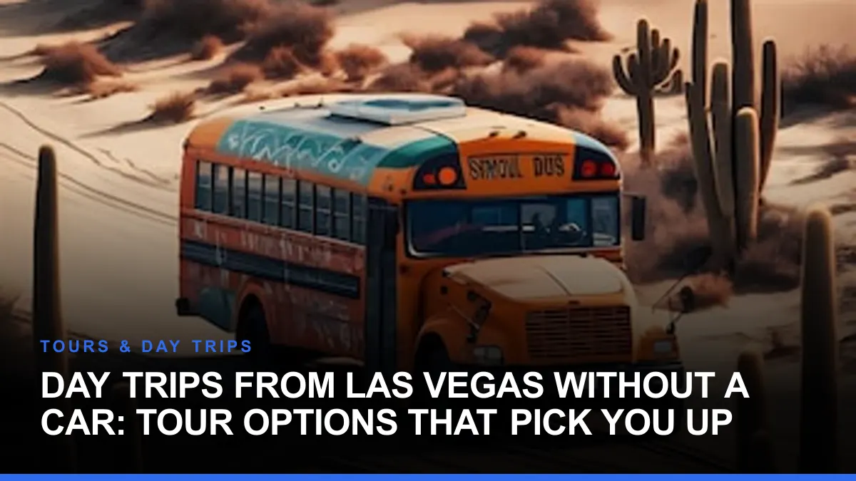 Day Trips From Las Vegas Without a Car: Tour Options That Pick You Up
