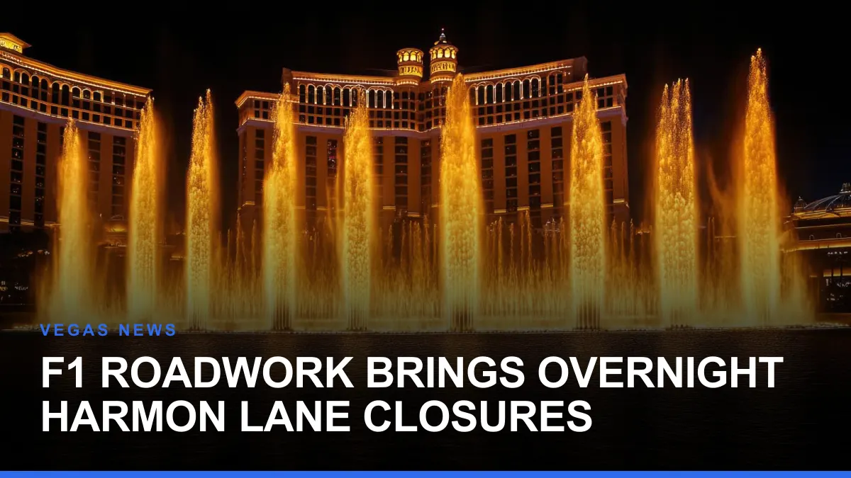 F1 Roadwork Brings Overnight Harmon Lane Closures