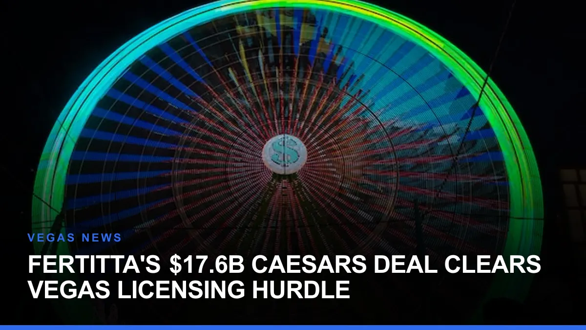 Fertitta's $17.6B Caesars Deal Clears Vegas Licensing Hurdle