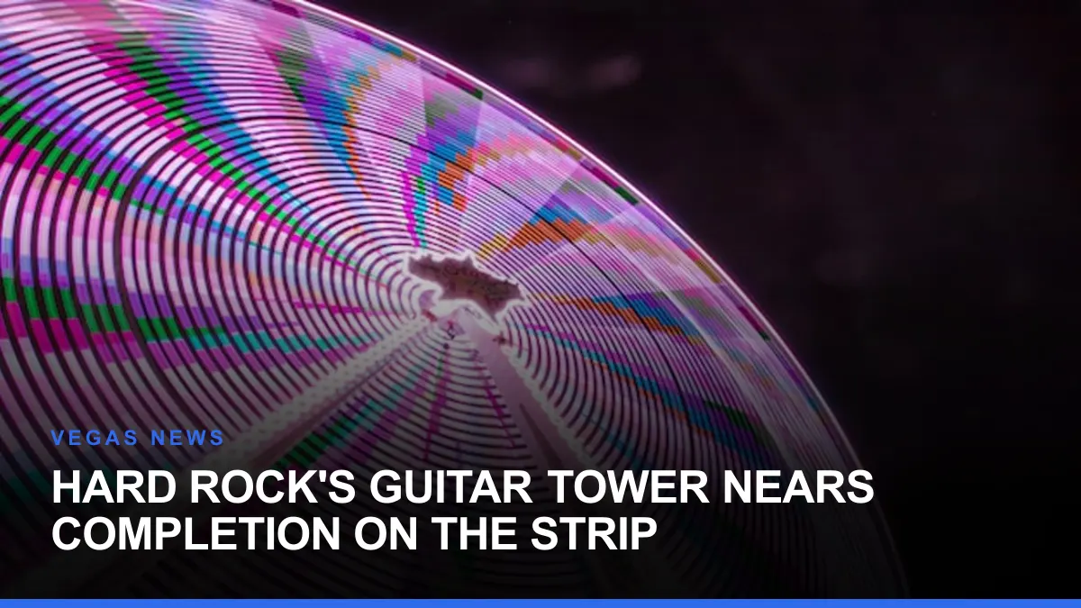 Hard Rock's Guitar Tower Nears Completion on the Strip