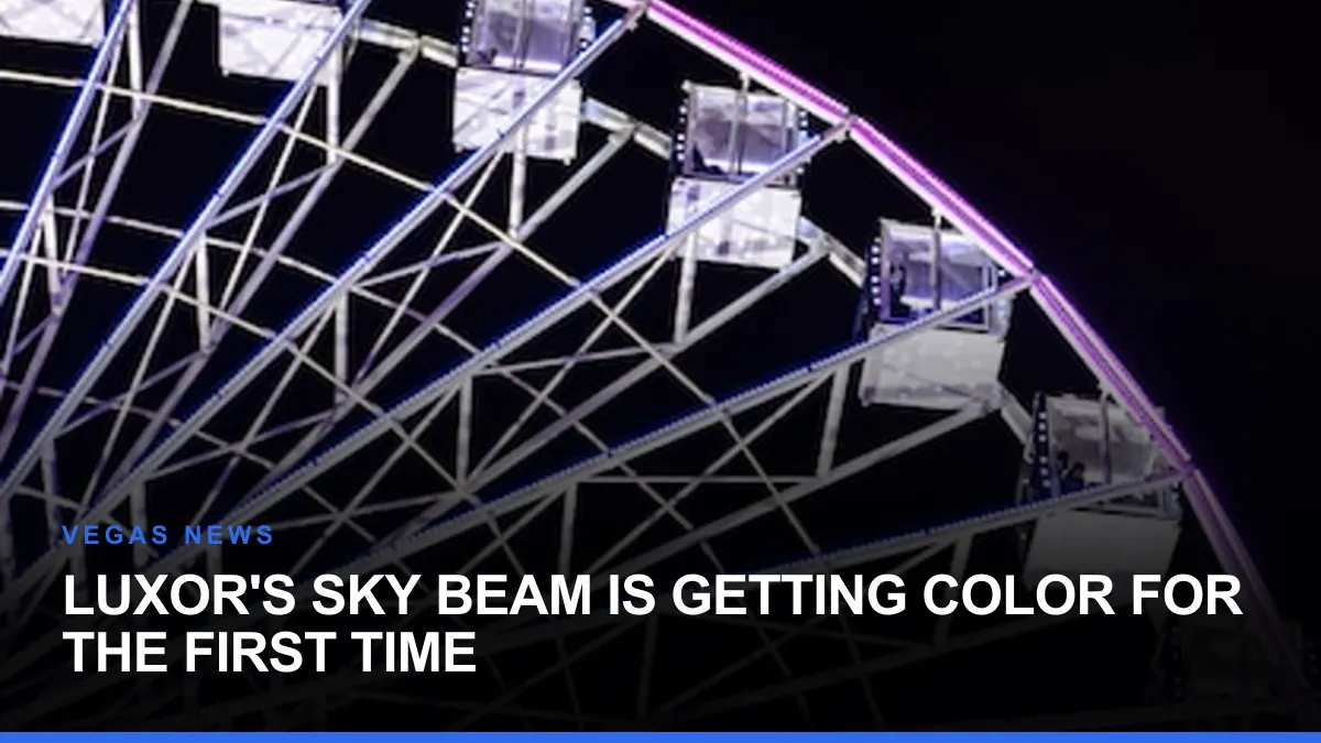 Luxor's Sky Beam Is Getting Color for the First Time