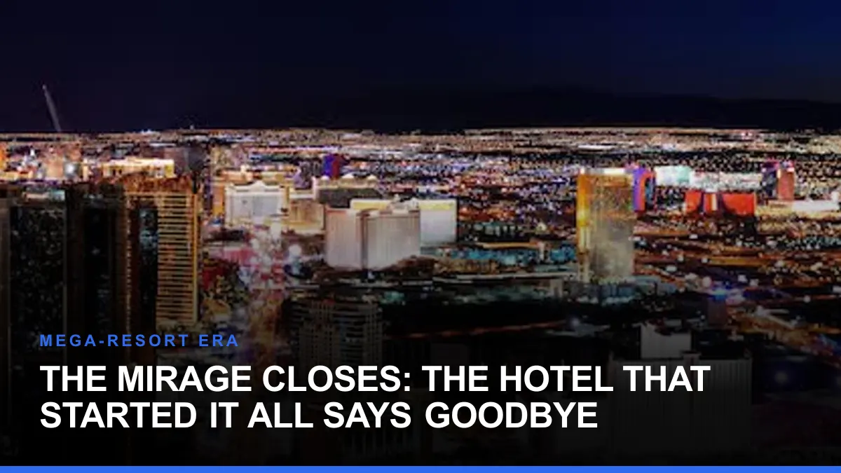 The Mirage Closes: The Hotel That Started It All Says Goodbye