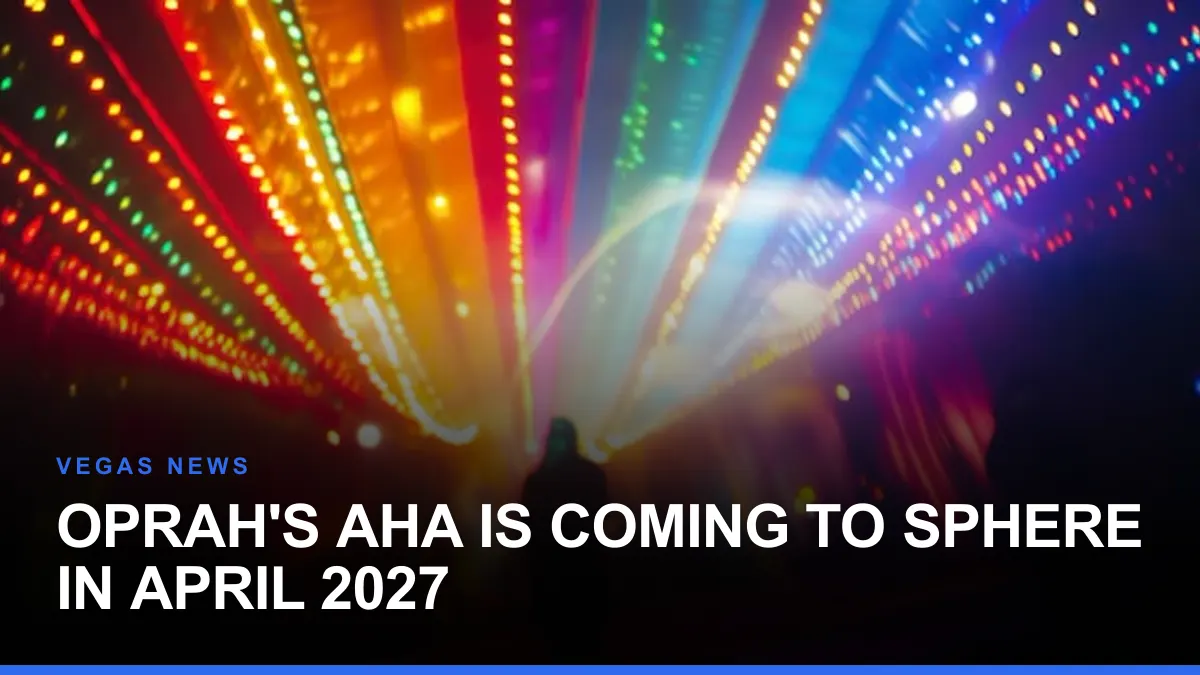 Oprah's AHA Is Coming to Sphere in April 2027