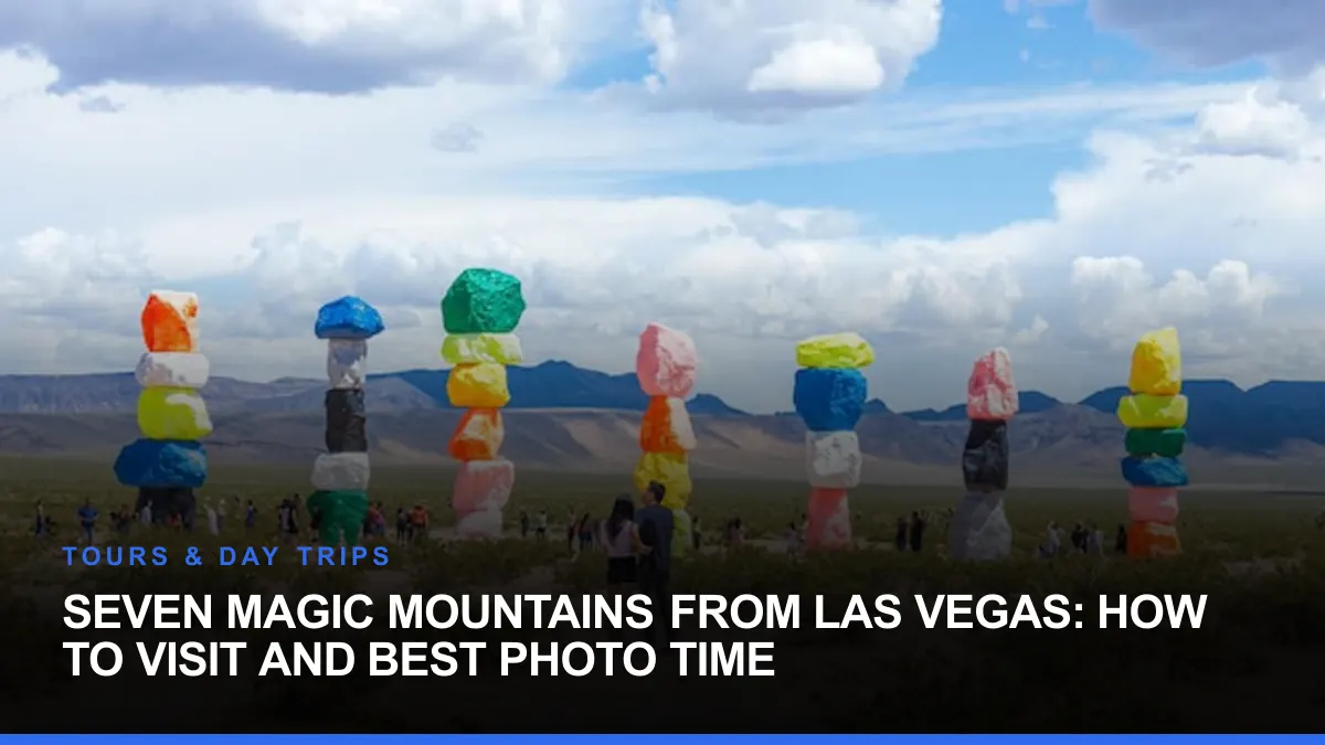 Seven Magic Mountains From Las Vegas: How to Visit and Best Photo Time