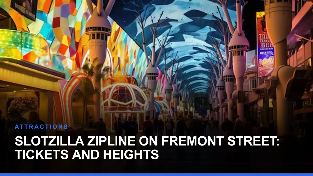 SlotZilla Zipline on Fremont Street: Tickets and Heights