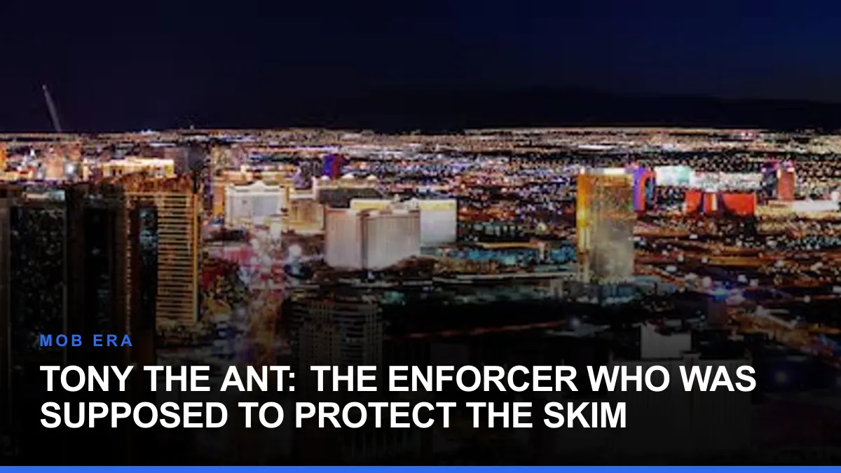 Tony the Ant: The Enforcer Who Was Supposed to Protect the Skim